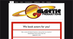 Desktop Screenshot of galacticproductionsevents.com